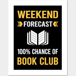 Weekend Forecast Book Club Read Reader Reading Books Posters and Art